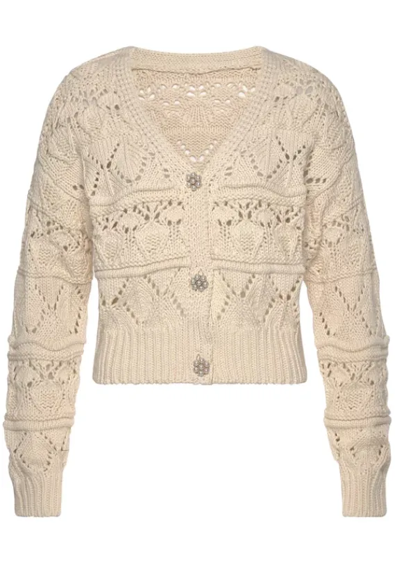 Vivance Jacken & Mantel<Ajourstrickjacke