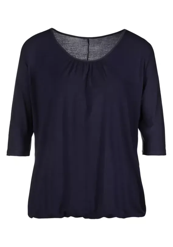 Damenshirts|LASCANA 3/4-Arm-Shirt Navy