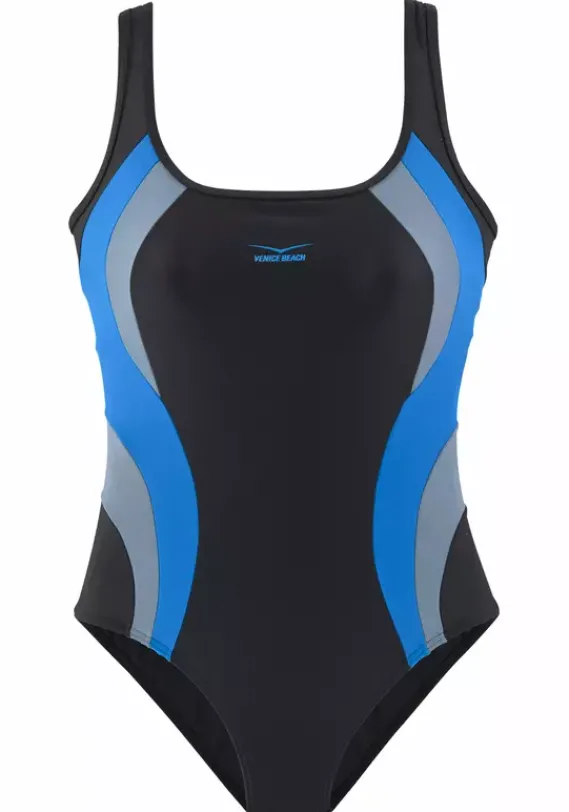 Badeanzuge|Venice Beach Badeanzug Schwarz-Blau