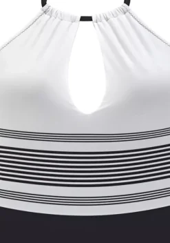 Badeanzuge|JETTE Badeanzug Schwarz-Weis