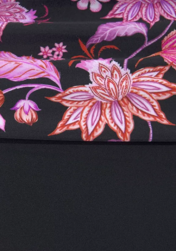 Badeanzuge|LASCANA Badeanzug"Bohemian" Schwarz-Pink