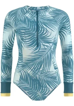 Badeanzuge|LASCANA ACTIVE Badeanzug"Coal" Petrol-Bedruckt