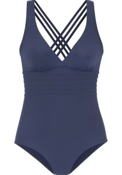Badeanzuge|LASCANA Badeanzug"Cross" Marine