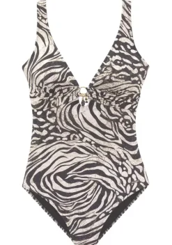 Badeanzuge|Bruno Banani Badeanzug"Esa" Braun-Bedruckt