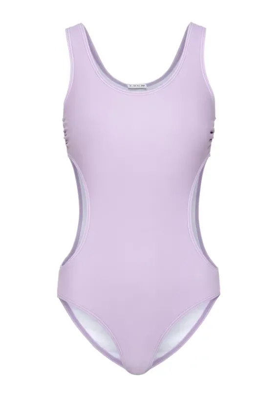 Badeanzuge|LSCN by LASCANA Badeanzug"Gina" Lila