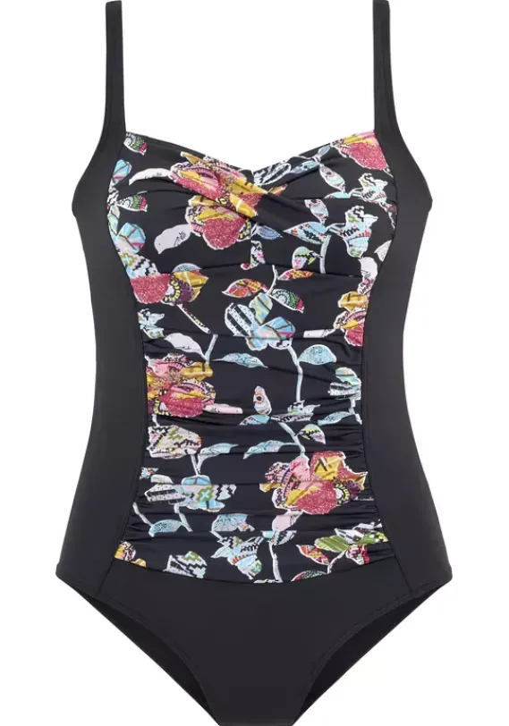 Badeanzuge|Sunseeker Badeanzug"Jam" Schwarz-Bunt