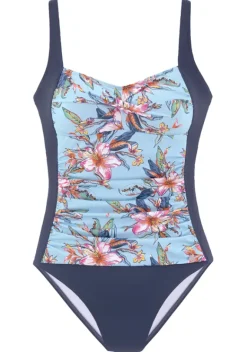 Badeanzuge|LASCANA Badeanzug"Malia" Hellblau-Bedruckt