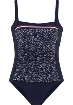 Badeanzuge|LASCANA Badeanzug"Minimal" Marine-Bedruckt