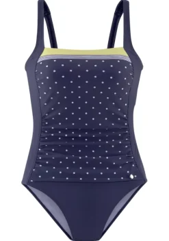 Badeanzuge|LASCANA Badeanzug"Monri" Blau-Gelb-Bedruckt