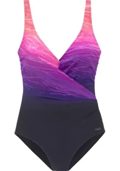 Badeanzuge|LASCANA Badeanzug"Raquel" Marine-Pink