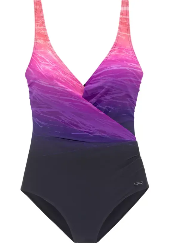 Badeanzuge|LASCANA Badeanzug"Raquel" Marine-Pink