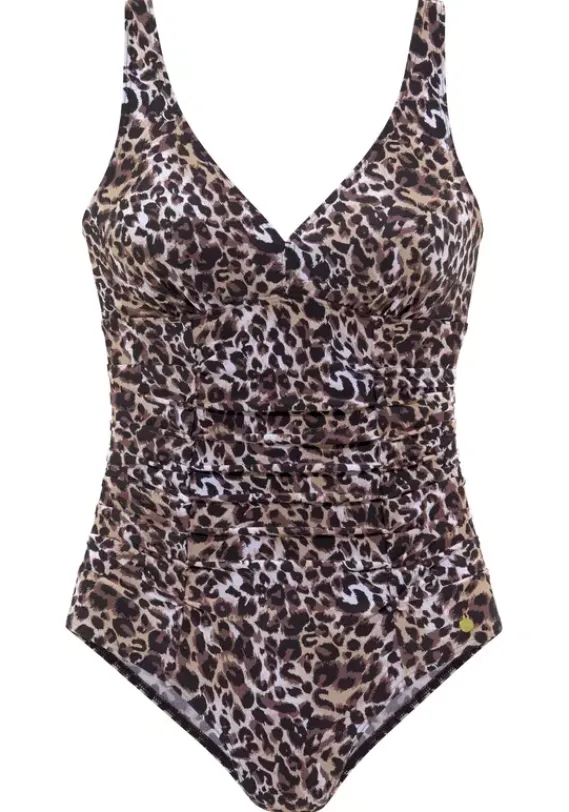 Badeanzuge|LASCANA Badeanzug"Raubi" Braun-Bedruckt