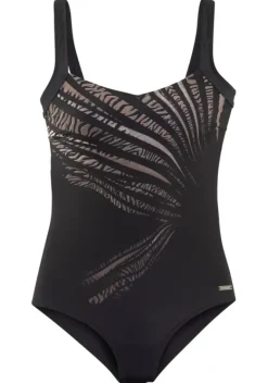Badeanzuge|LASCANA Badeanzug"Tiga" Schwarz-Bedruckt