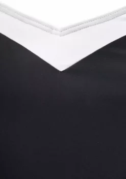 Badeanzuge|LASCANA Badekleid Schwarz-Reinweis