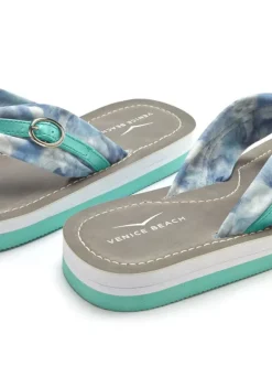 Badeschuhe|Venice Beach Badezehentrenner Turkis