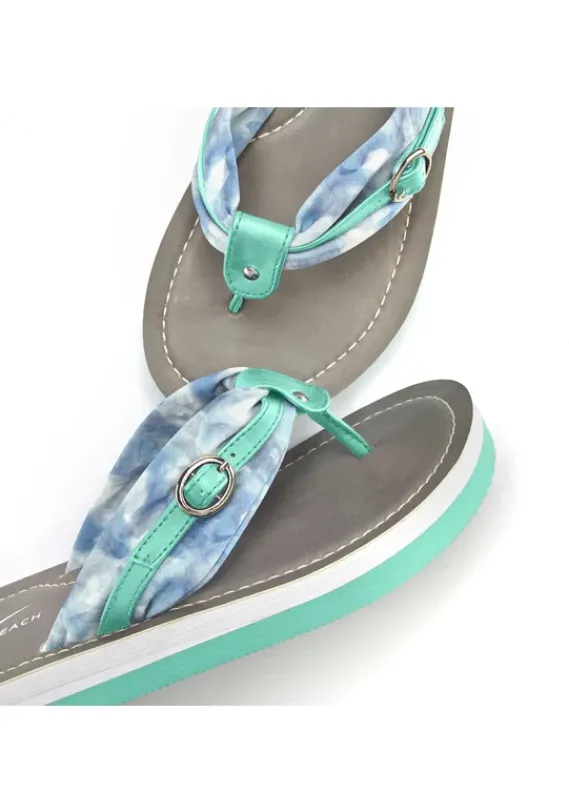 Badeschuhe|Venice Beach Badezehentrenner Turkis