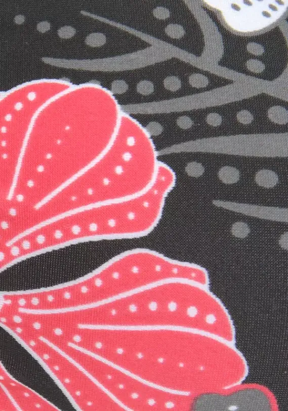 Bikini-Oberteile|Buffalo Bandeau-Bikini-Top"City" Schwarz-Bedruckt
