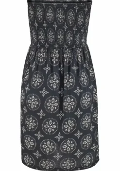 Strandmode|LASCANA Bandeaukleid Schwarz-Beige-Bedruckt