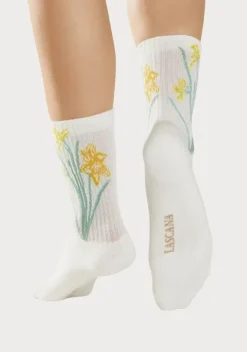 Socken|LASCANA Basicsocken 4X Ecru
