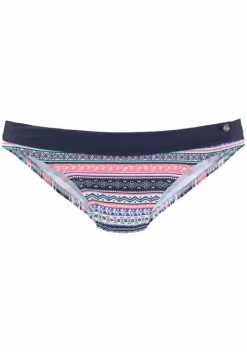 Bikini-Unterteile|s.Oliver Bikini-Hose"Barcelona" Blau-Rose-Gestreift