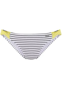 Bikini-Unterteile|Venice Beach Bikini-Hose"Camie" Schwarz-Weis-Limette