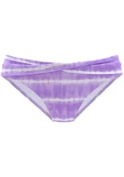 Bikini-Unterteile|s.Oliver Bikini-Hose"Enja" Lila-Weis