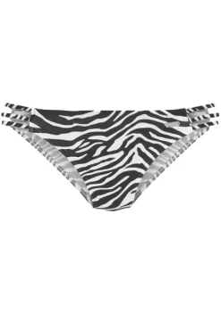 Bikini-Unterteile|Venice Beach Bikini-Hose"Fjella" Schwarz-Weis