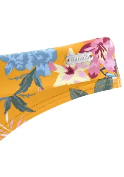 Bikini-Unterteile|Bench. Bikini-Hose"Maui" Gelb-Bedruckt