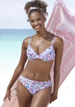Bikini-Unterteile|s.Oliver Bikini-Hose"Scatter" Lila-Bedruckt