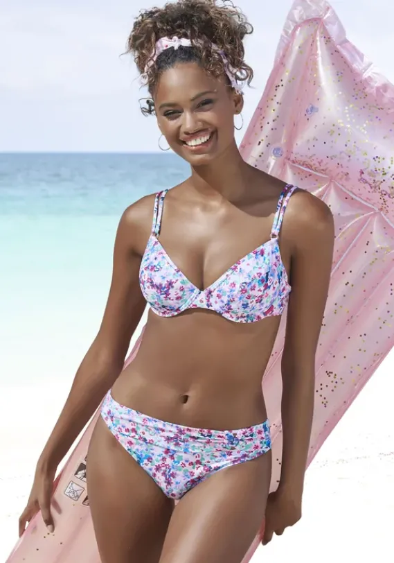 Bikini-Unterteile|s.Oliver Bikini-Hose"Scatter" Lila-Bedruckt
