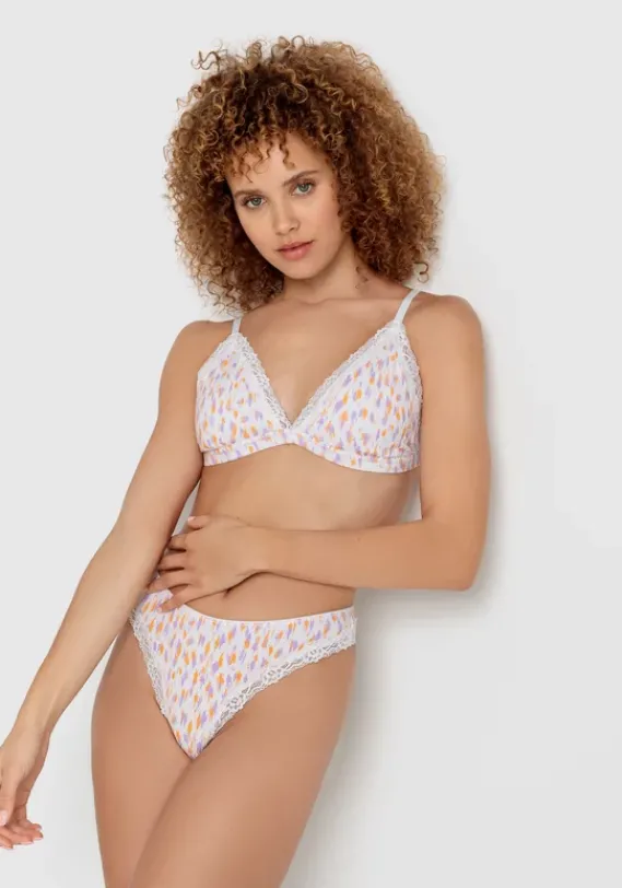 Bhs Ohne Bugel|LSCN by LASCANA Bralette Weis Bedruckt