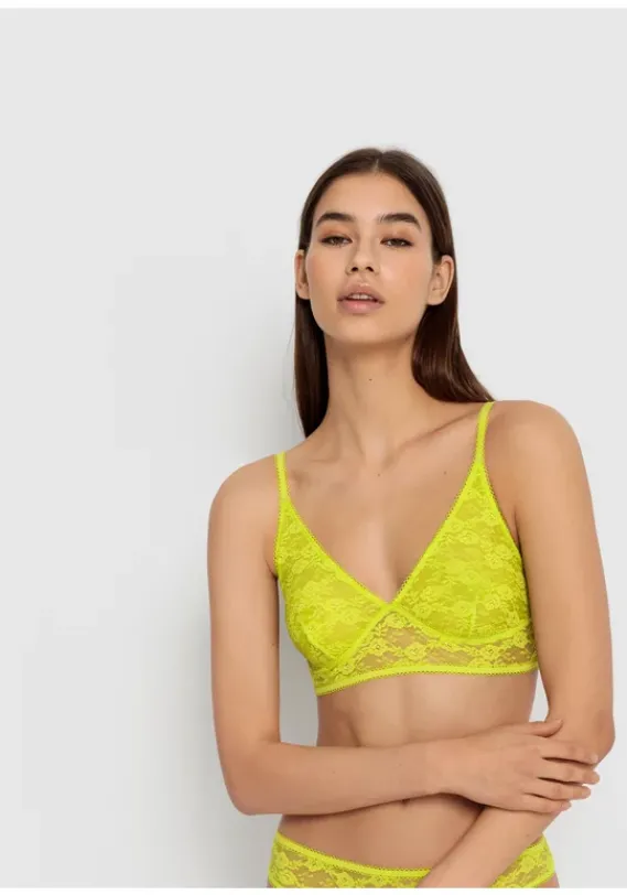Bhs Ohne Bugel|LSCN by LASCANA Bralette Lime Punch