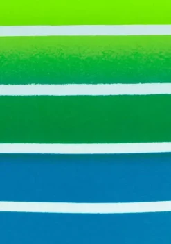 Grose Cups|Venice Beach Bugel-Bandeau-Bikini Turkis-Gestreift