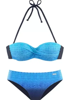 Grose Cups|LASCANA Bugel-Bandeau-Bikini"Iris" Blau