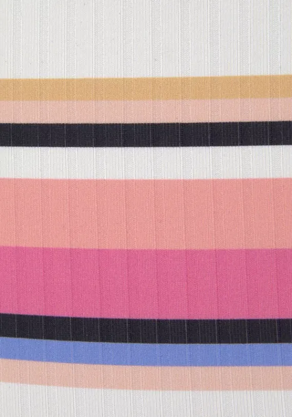 Grose Cups|Venice Beach Bugel-Bandeau-Bikini"Strip" Creme-Rosa