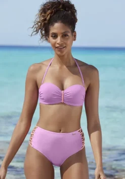 Grose Cups|Venice Beach Bugel-Bandeau-Bikini-Top"Anna" Lila