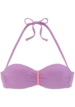 Grose Cups|Venice Beach Bugel-Bandeau-Bikini-Top"Anna" Lila