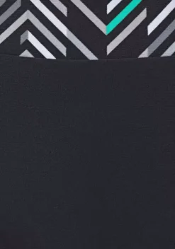 Grose Cups|LASCANA Bugel-Bikini Schwarz-Bedruckt