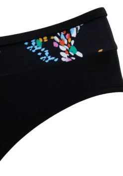 Grose Cups|petite fleur Bugel-Bikini Schwarz-Bedruckt