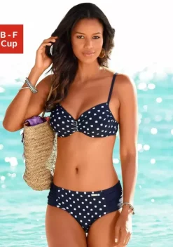 Grose Cups|LASCANA Bugel-Bikini Marine-Weis