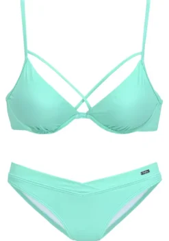 Nachhaltige Bademode|Buffalo Bugel-Bikini"Dulce" Mint