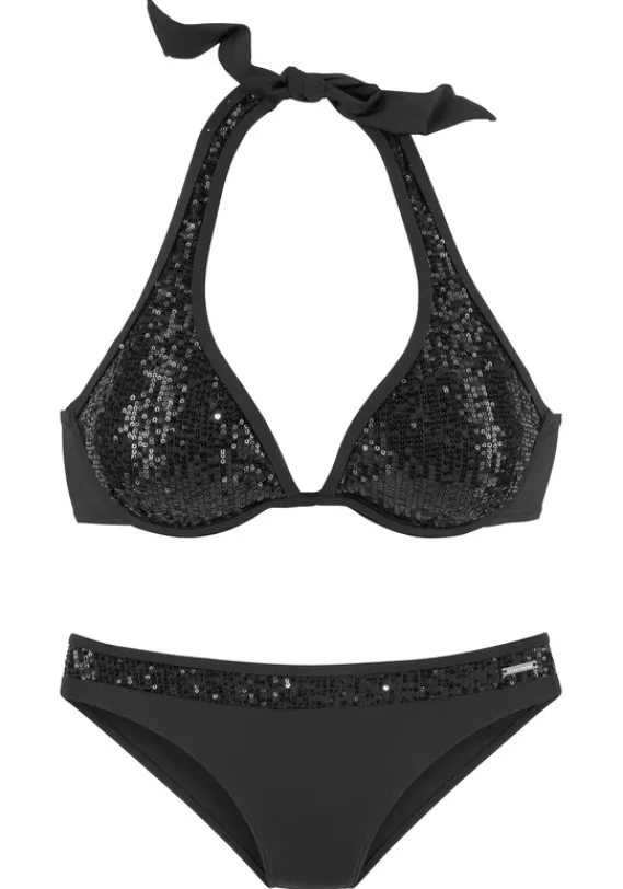 Grose Cups|Bruno Banani Bugel-Bikini"Lilith" Schwarz