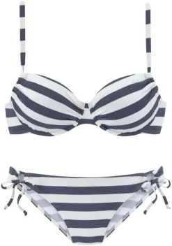 Grose Cups|Venice Beach Bugel-Bikini"Silth" Marine-Weis