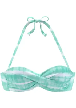 Bikini-Oberteile|s.Oliver Bugel-Bikini-Top"Enja" Turkis-Weis