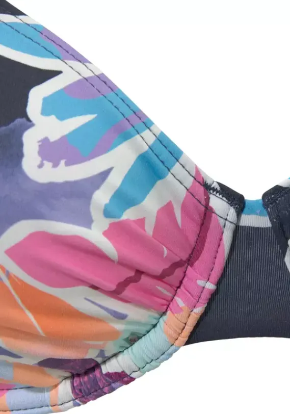 Grose Cups|Sunseeker Bugel-Bikini-Top"Tahiti" Marine-Bedruckt