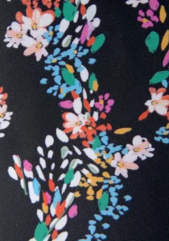 Grose Cups|petite fleur Bugel-Tankini Schwarz-Bedruckt