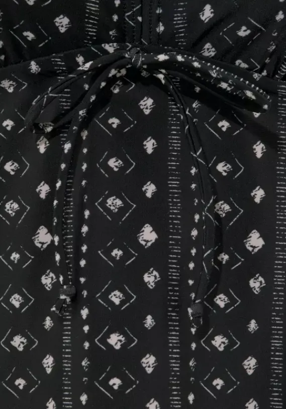 Grose Cups|LASCANA Bugel-Tankini Schwarz-Creme