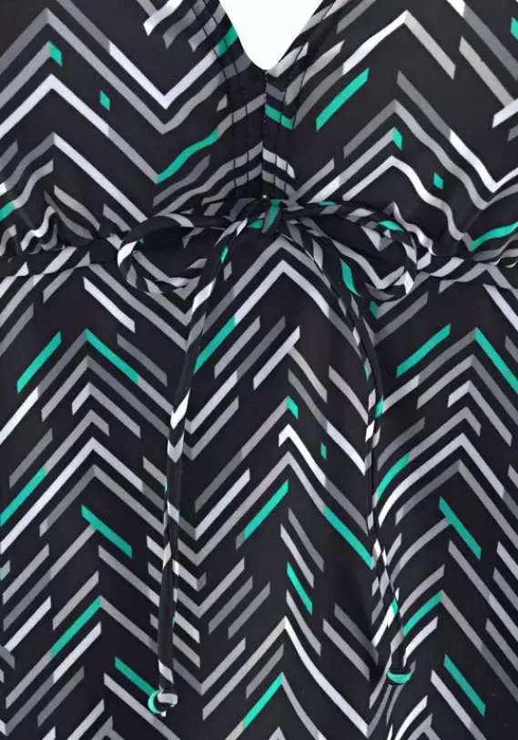 Grose Cups|LASCANA Bugel-Tankini Schwarz-Bedruckt