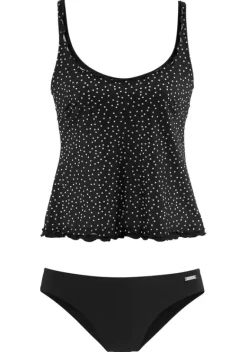 Tankinis|LASCANA Bugel-Tankini Schwarz-Weis