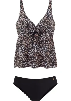 Tankinis|LASCANA Bugel-Tankini"Raubi" Braun-Bedruckt